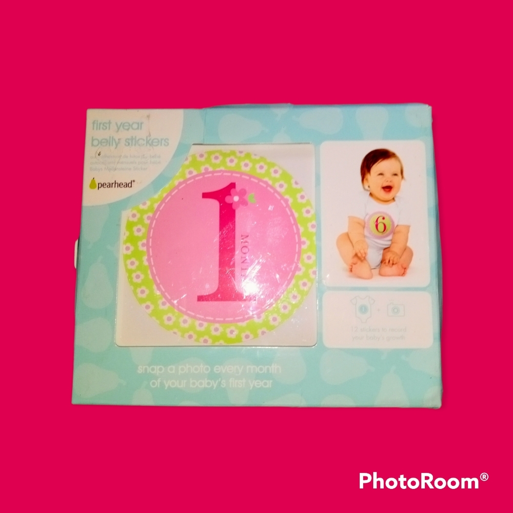 First Year Pearhead Belly Stickers